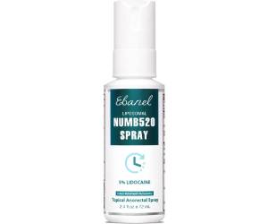 Ebanel 5% Lidocaine Spray Pain Relief Maximum Strength Liposomal Numb520 Numbing Spray 2.4 Fl