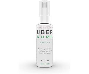 Uber Numb Numbing Spray 4 oz, 5% Lidocaine, Made in USA, Rapid Absorption