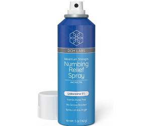 DCH Labs 5% Lidocaine Numbing Spray Maximum Strength Relief, 5 oz