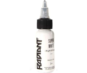 Authentic Radiant Colors U Pick Tattoo Ink Made in USA (1 OZ, Super White)