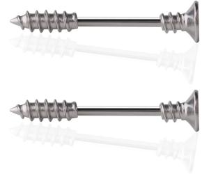 Ruifan 316L Stainless Steel Screw Bar Nipple Barbell Ring Body Piercing 14G 2-12PCS