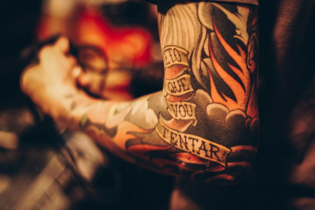 men's arm tattoo Tattooed arm