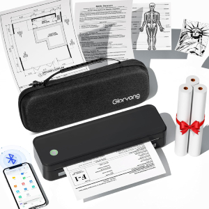 Inkless Portable Printer for Travel, Wireless Thermal Printer Supports 8.5 x 11 Inch US Letter Size