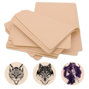 Rayyl 5Pieces Tattoo Practice Skin Soft Silicone Double Sides