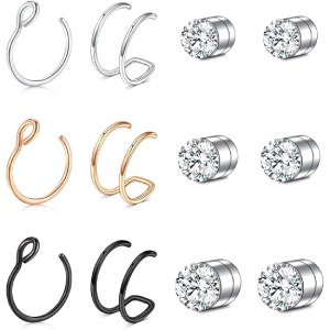 JFORYOU Fake Nose Ring