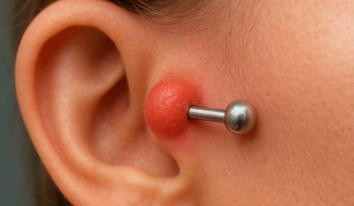 Ear Piercing Bump